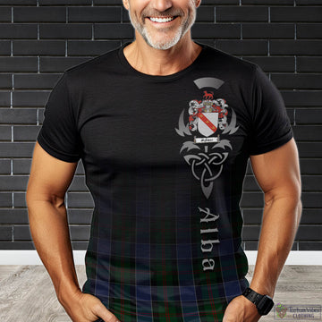 McFadzen 01 Tartan T-Shirt Featuring Alba Gu Brath Family Crest Celtic Inspired