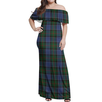 McFadzen #01 Tartan Off Shoulder Long Dress