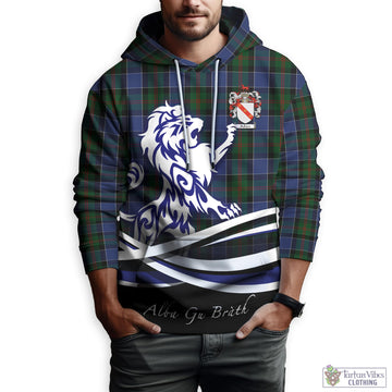 McFadzen 01 Tartan Hoodie with Alba Gu Brath Regal Lion Emblem