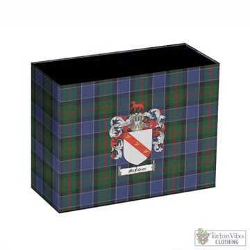 McFadzen 01 Tartan Pen Holder with Family Crest