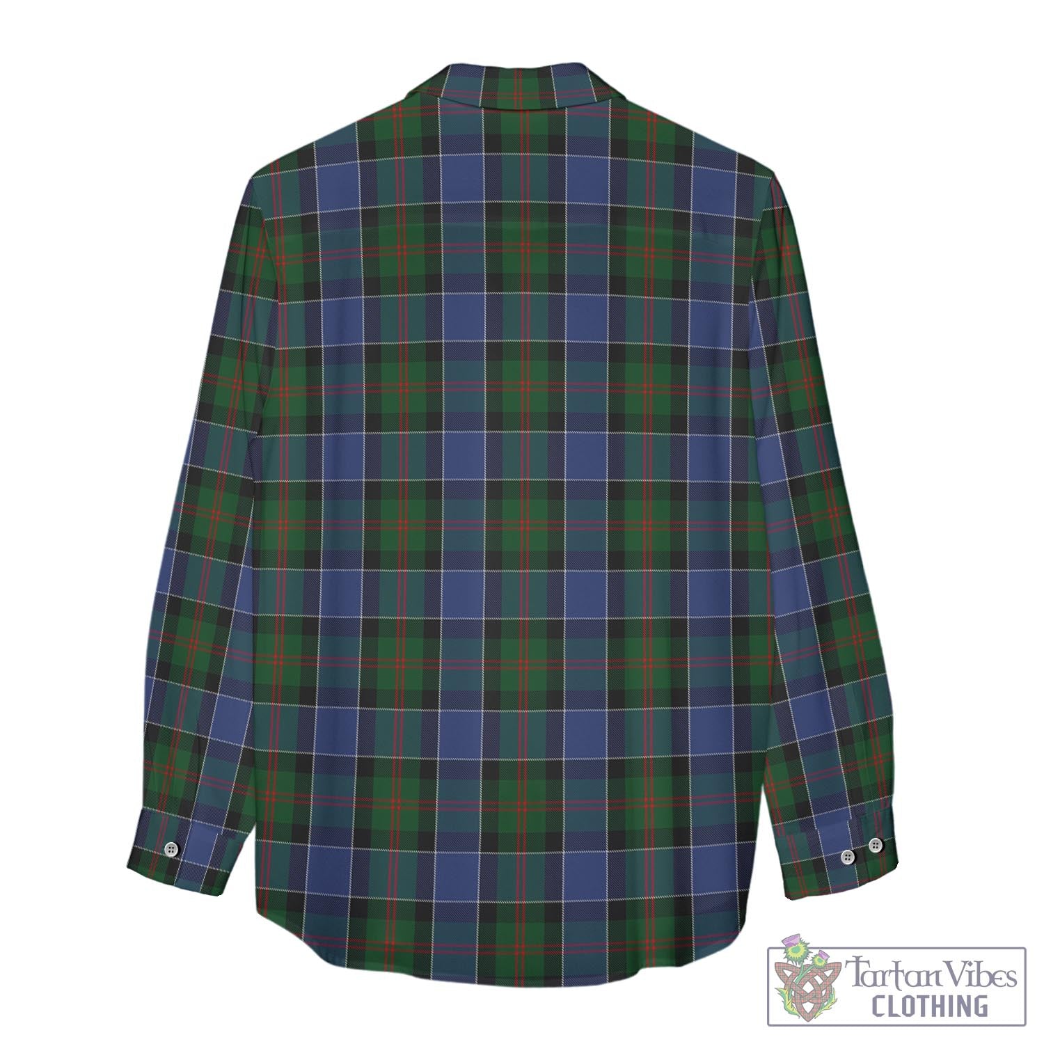 Tartan Vibes Clothing McFadzen 01 Tartan Womens Casual Shirt with Family Crest