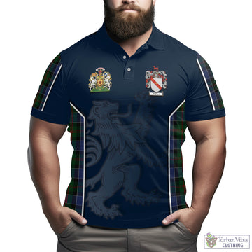 McFadzen 01 Tartan Men's Polo Shirt with Family Crest and Lion Rampant Vibes Sport Style