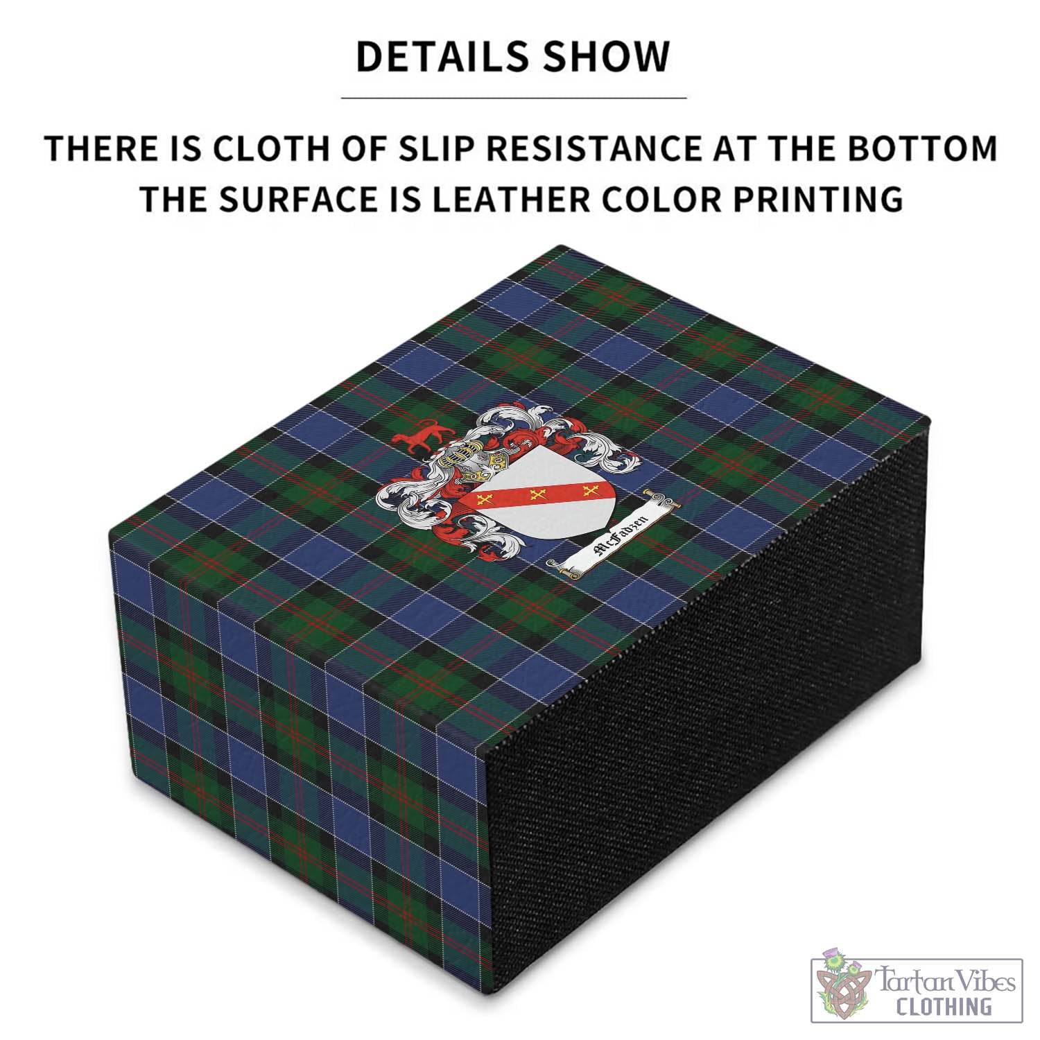 Tartan Vibes Clothing McFadzen 01 Tartan Pen Holder with Family Crest