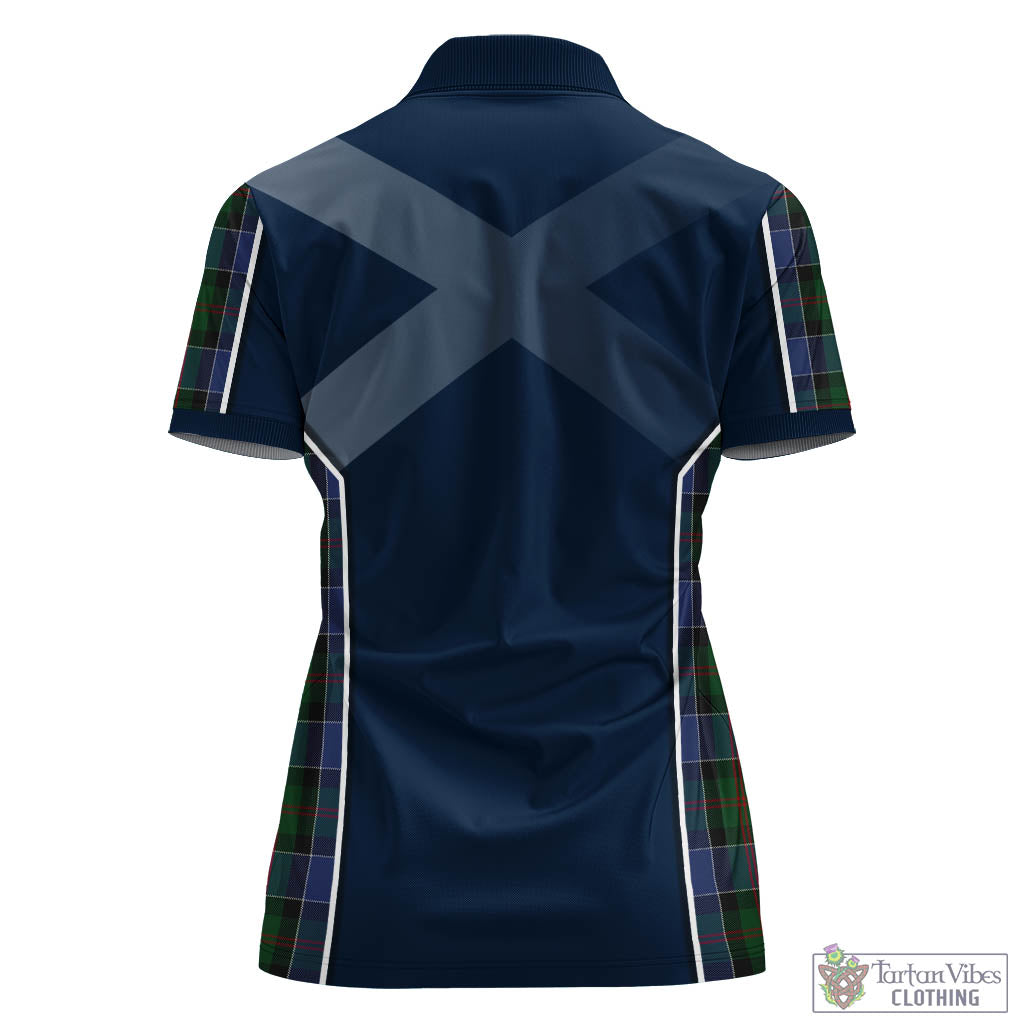 McFadzen 01 Tartan Women's Polo Shirt with Family Crest and Lion Rampant Vibes Sport Style - Tartan Vibes Clothing