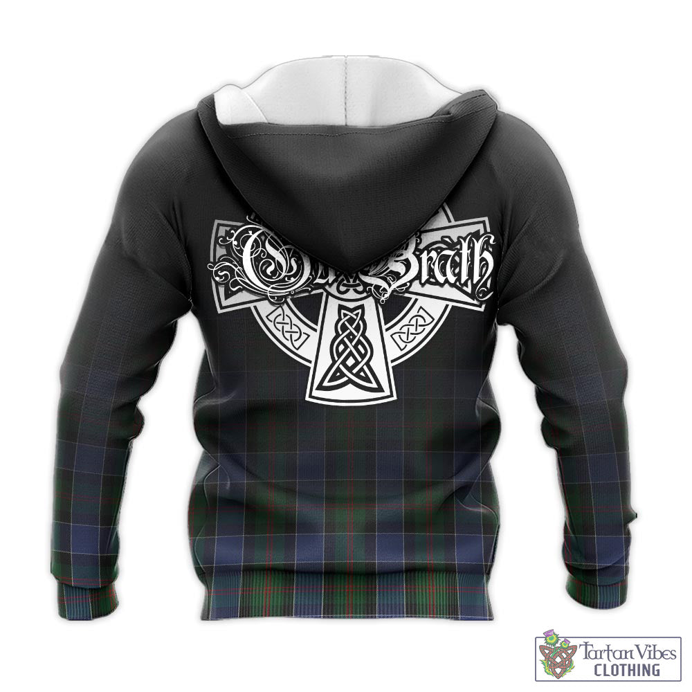 Tartan Vibes Clothing McFadzen 01 Tartan Knitted Hoodie Featuring Alba Gu Brath Family Crest Celtic Inspired