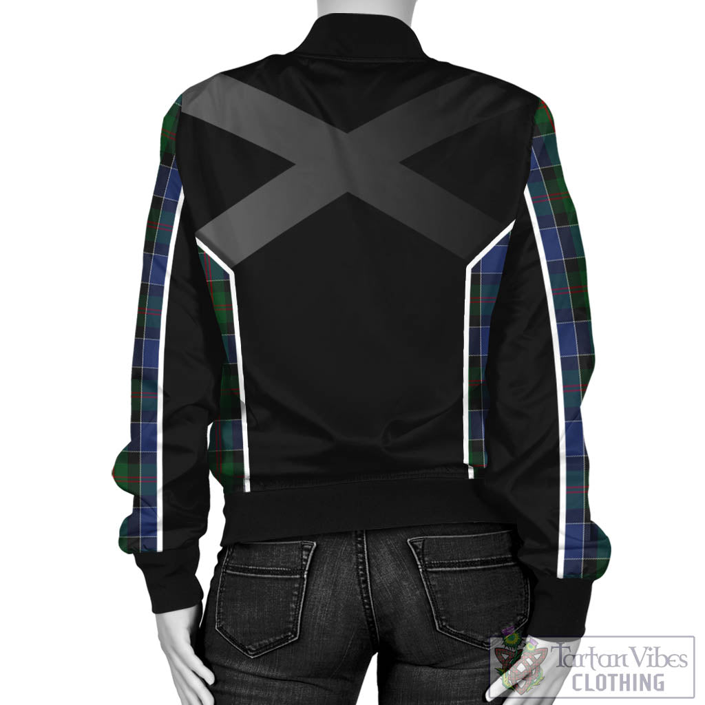 Tartan Vibes Clothing McFadzen 01 Tartan Bomber Jacket with Family Crest and Scottish Thistle Vibes Sport Style