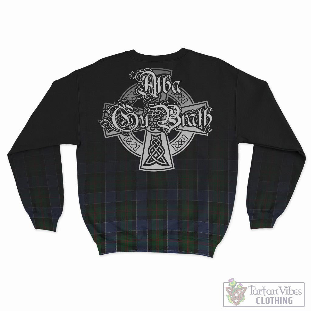 Tartan Vibes Clothing McFadzen 01 Tartan Sweatshirt Featuring Alba Gu Brath Family Crest Celtic Inspired