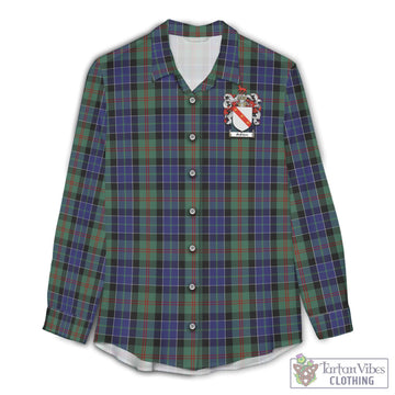 McFadzen 02 Tartan Women's Casual Shirt with Family Crest