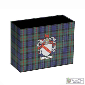 McFadzen 02 Tartan Pen Holder with Family Crest