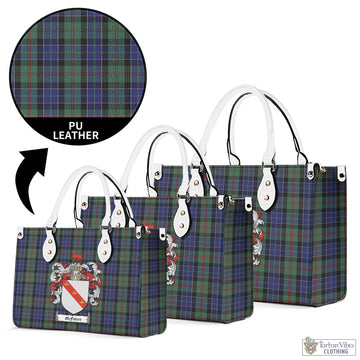 McFadzen 02 Tartan Luxury Leather Handbags with Family Crest