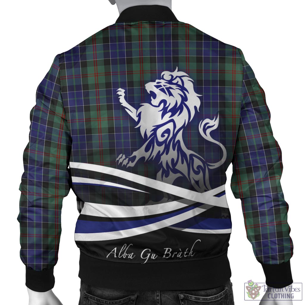 Tartan Vibes Clothing McFadzen 02 Tartan Bomber Jacket with Alba Gu Brath Regal Lion Emblem