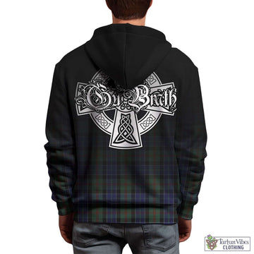 McFadzen 02 Tartan Hoodie Featuring Alba Gu Brath Family Crest Celtic Inspired