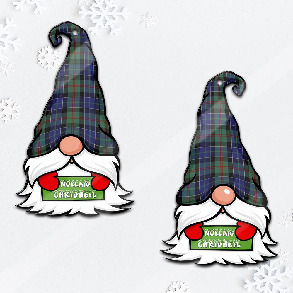 McFadzen #02 Gnome Christmas Ornament with His Tartan Christmas Hat Mica Ornament - Tartanvibesclothing Shop