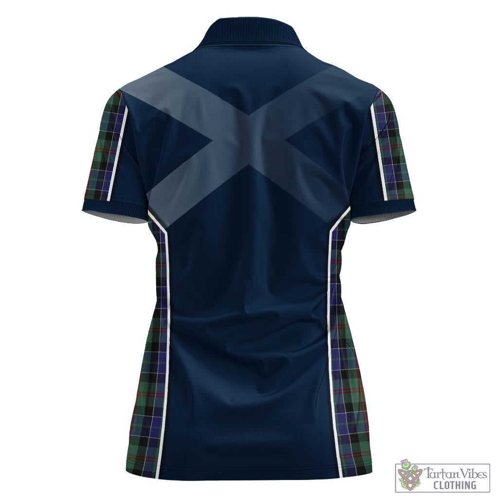 Tartan Vibes Clothing McFadzen 02 Tartan Women's Polo Shirt with Family Crest and Scottish Thistle Vibes Sport Style