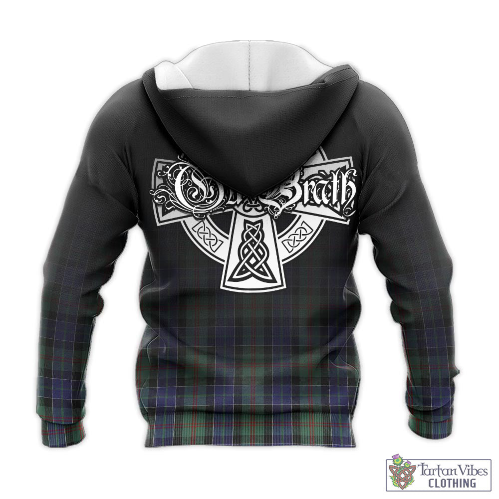 Tartan Vibes Clothing McFadzen 02 Tartan Knitted Hoodie Featuring Alba Gu Brath Family Crest Celtic Inspired