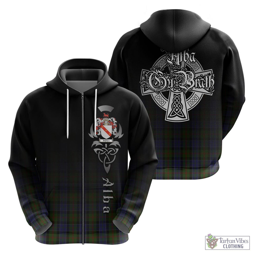 Tartan Vibes Clothing McFadzen 03 Tartan Hoodie Featuring Alba Gu Brath Family Crest Celtic Inspired