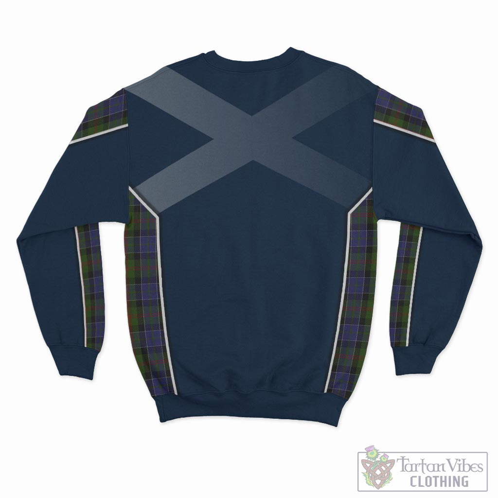 Tartan Vibes Clothing McFadzen 03 Tartan Sweatshirt with Family Crest and Scottish Thistle Vibes Sport Style