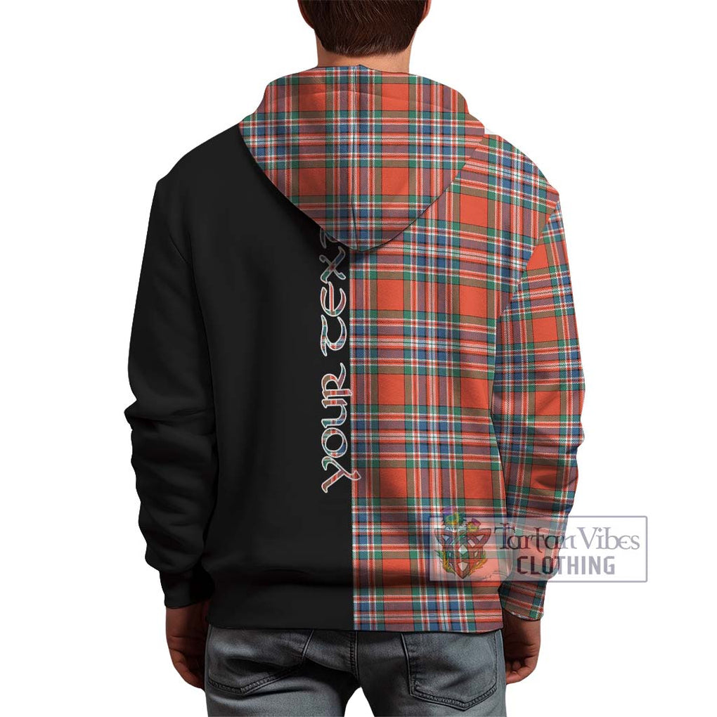 McFarlane Ancient Tartan Hoodie with Family Crest and Half Of Me Style - Tartanvibesclothing Shop