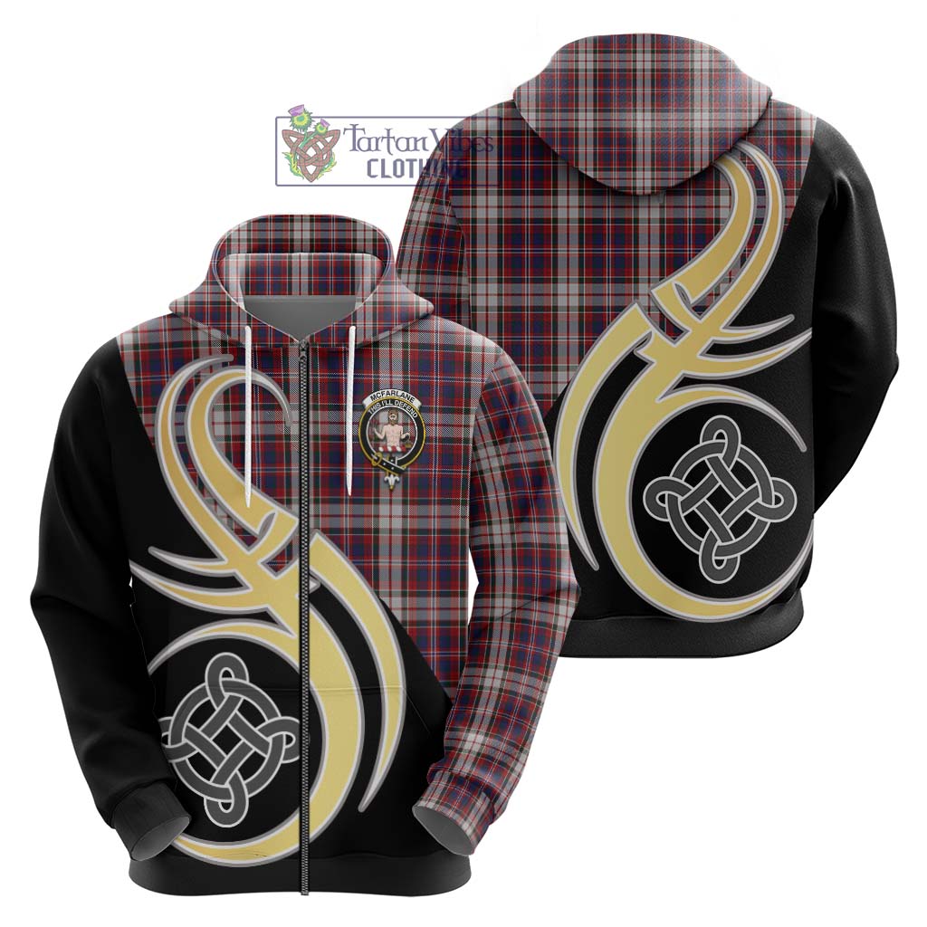 McFarlane Dress Tartan Hoodie with Family Crest and Celtic Symbol Style - Tartan Vibes Clothing