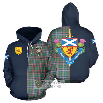 McFarlane Hunting Ancient Tartan Hoodie Alba with Scottish Lion Royal Arm Half Style