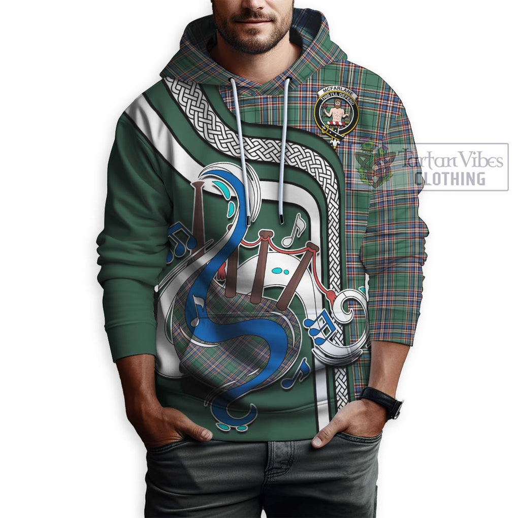 McFarlane Hunting Ancient Tartan Hoodie with Epic Bagpipe Style Zip Hoodie - Tartanvibesclothing Shop