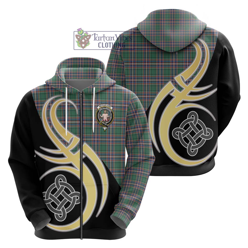 McFarlane Hunting Ancient Tartan Hoodie with Family Crest and Celtic Symbol Style - Tartan Vibes Clothing