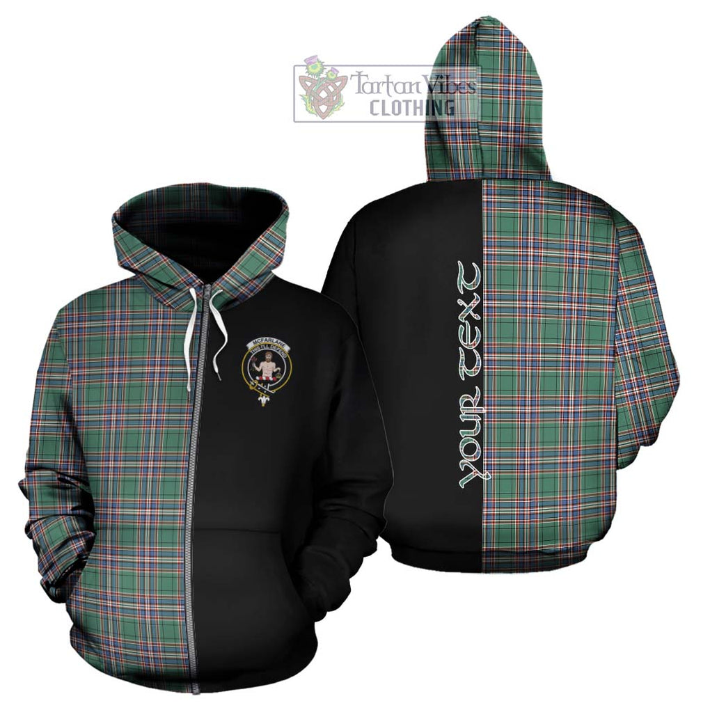 McFarlane Hunting Ancient Tartan Hoodie with Family Crest and Half Of Me Style - Tartanvibesclothing Shop