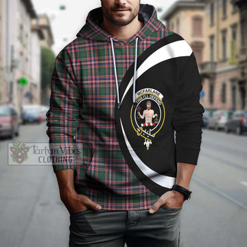 McFarlane Hunting Modern Tartan Hoodie with Family Crest Circle Style