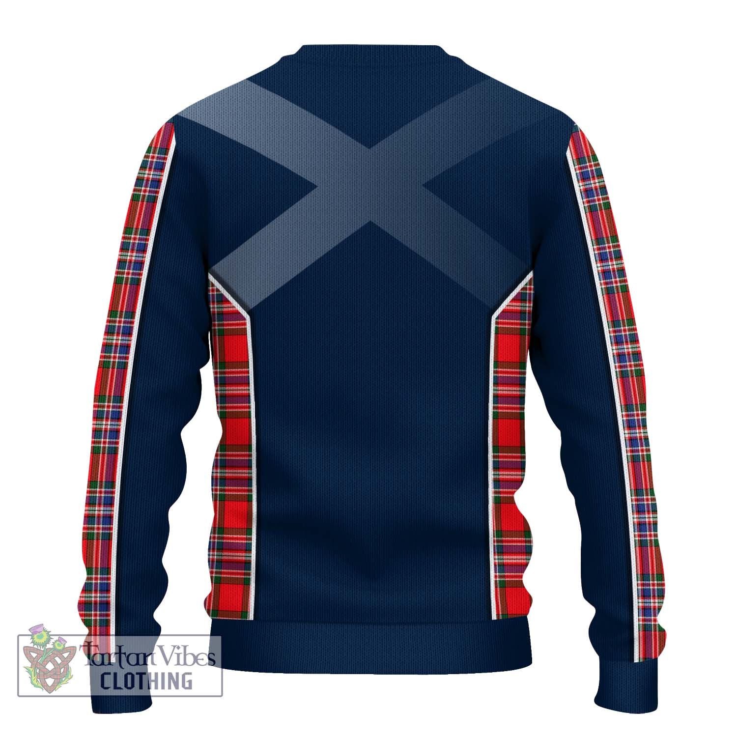 Tartan Vibes Clothing McFarlane Modern Tartan Knitted Sweater with Family Crest and Lion Rampant Vibes Sport Style