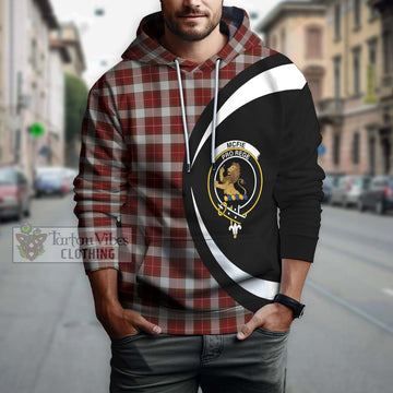 McFie Dress Tartan Hoodie with Family Crest Circle Style