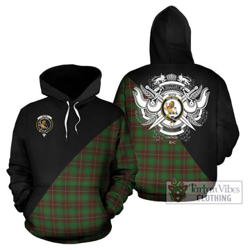 McFie Hunting Tartan Hoodie with Family Crest and Military Logo Style