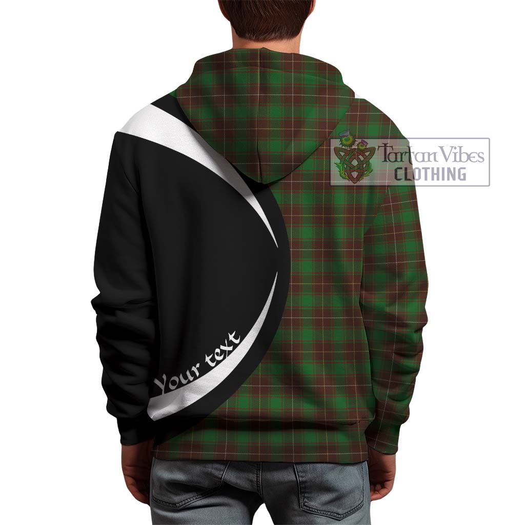 McFie Hunting Tartan Hoodie with Family Crest Circle Style - Tartan Vibes Clothing