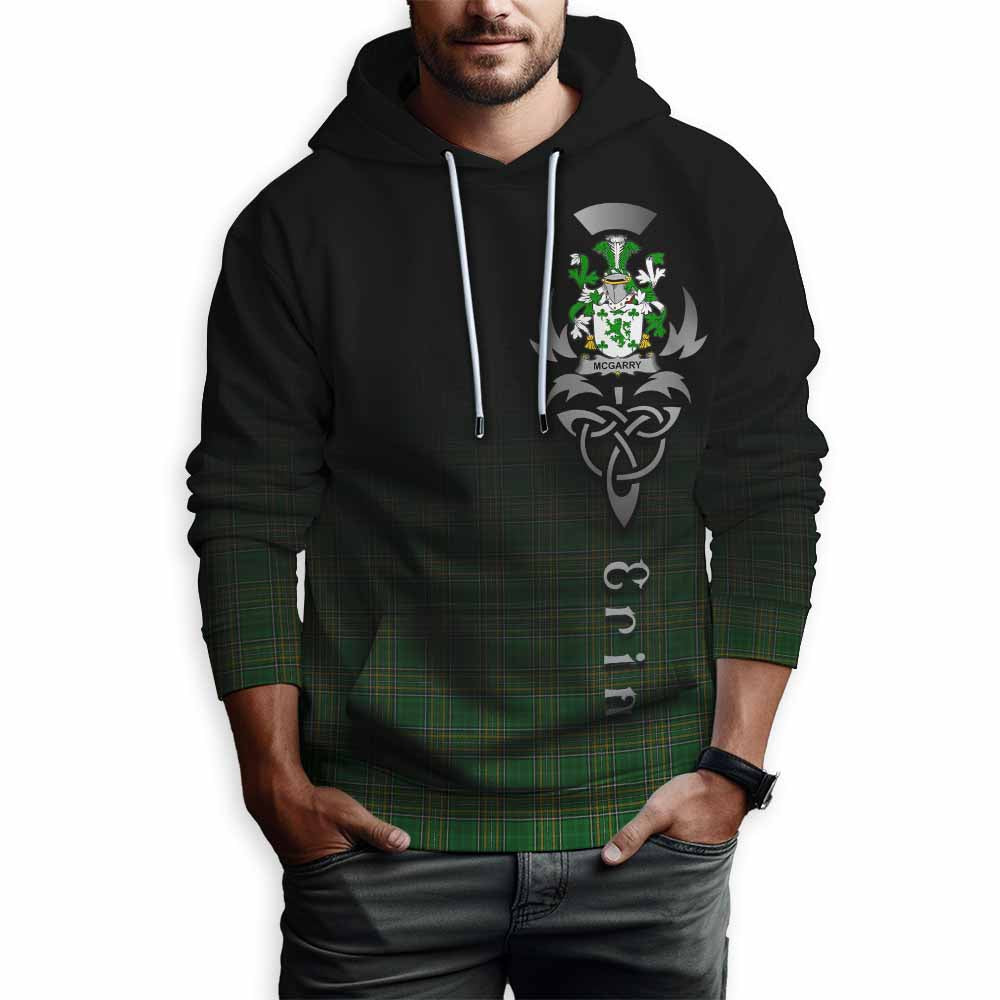McGarry Irish Clan Hoodie with Coat of Arms Erin Go Bragh Celtic Inspired Pullover Hoodie - Tartan Vibes Clothing