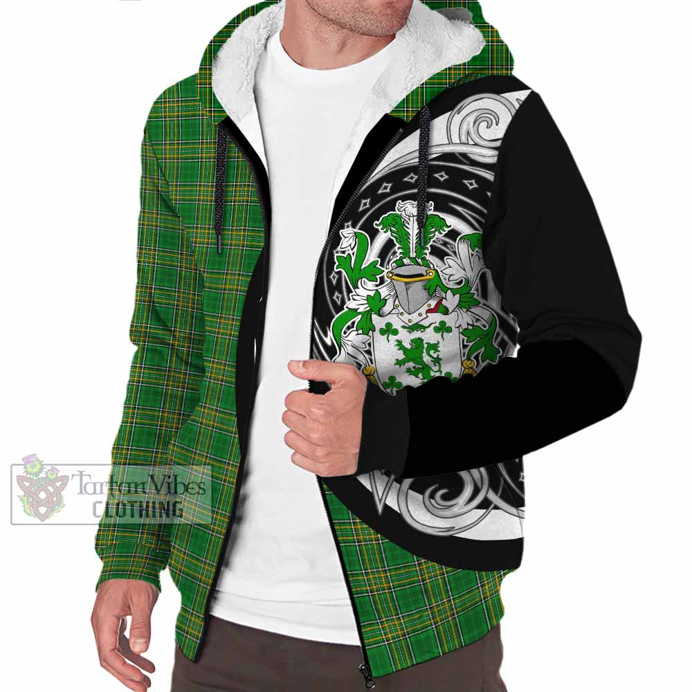 McGarry Irish Clan Sherpa Hoodie Celtic Circle Style - Tartan Vibes Clothing