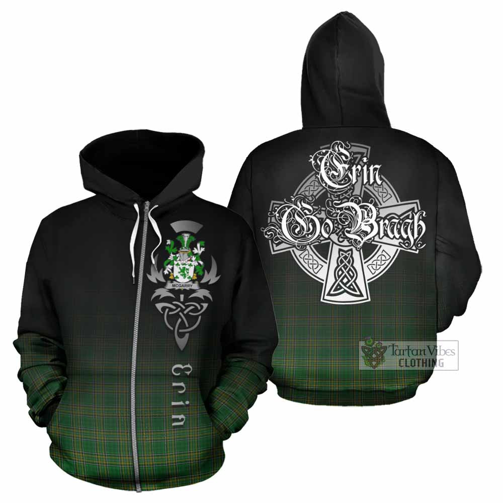 McGarry Irish Clan Hoodie with Coat of Arms Erin Go Bragh Celtic Inspired Zip Hoodie - Tartan Vibes Clothing
