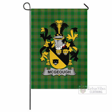 McGeough Irish Clan Tartan Flag with Coat of Arms