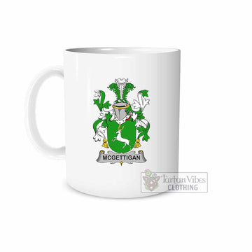 McGettigan Irish Clan Coat of Arms Ceramic Mug