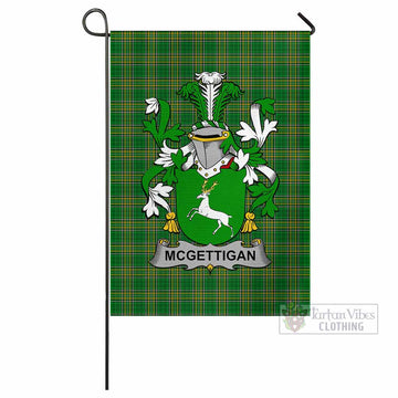 McGettigan Irish Clan Tartan Flag with Coat of Arms