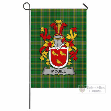 McGill Irish Clan Tartan Flag with Coat of Arms