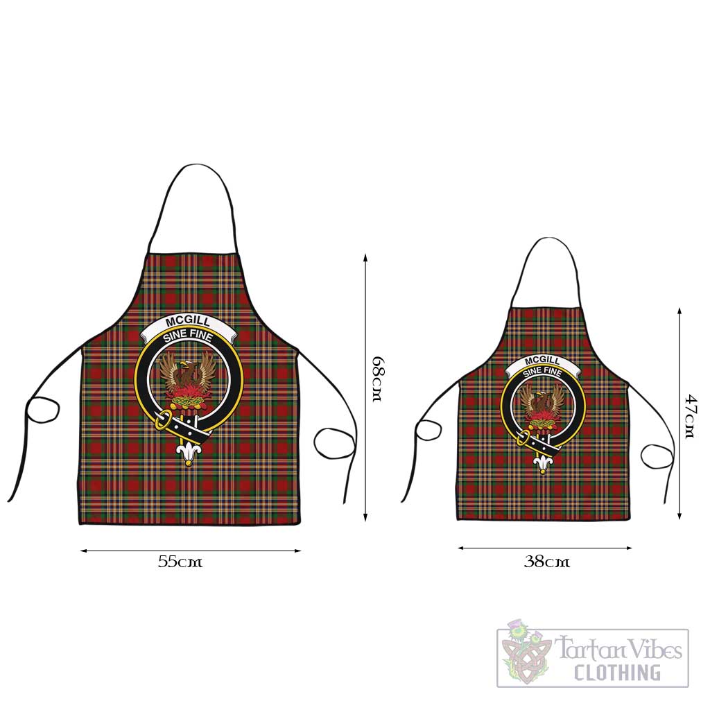 McGill Tartan Apron with Family Crest