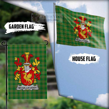 McGillicuddy Irish Clan Tartan Flag with Coat of Arms