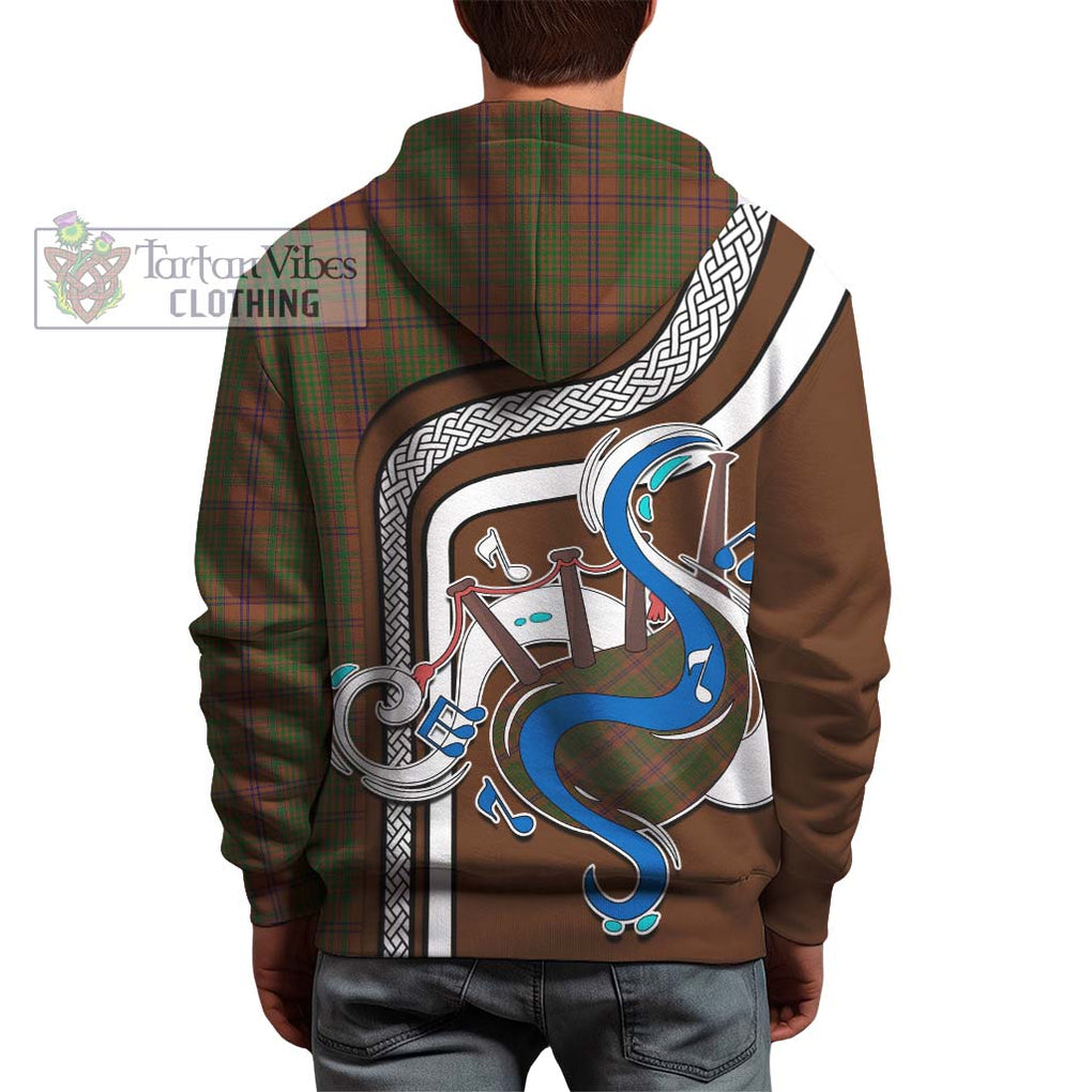 McGillivray Hunting Tartan Hoodie with Epic Bagpipe Style - Tartanvibesclothing Shop