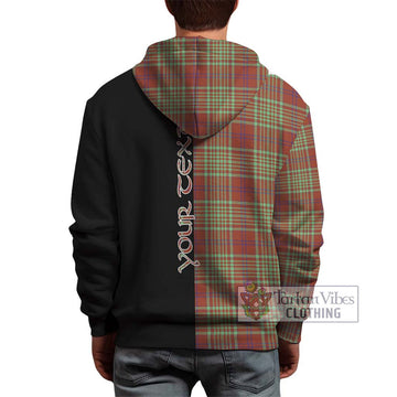 McGillivray Hunting Ancient Tartan Hoodie with Family Crest and Half Of Me Style