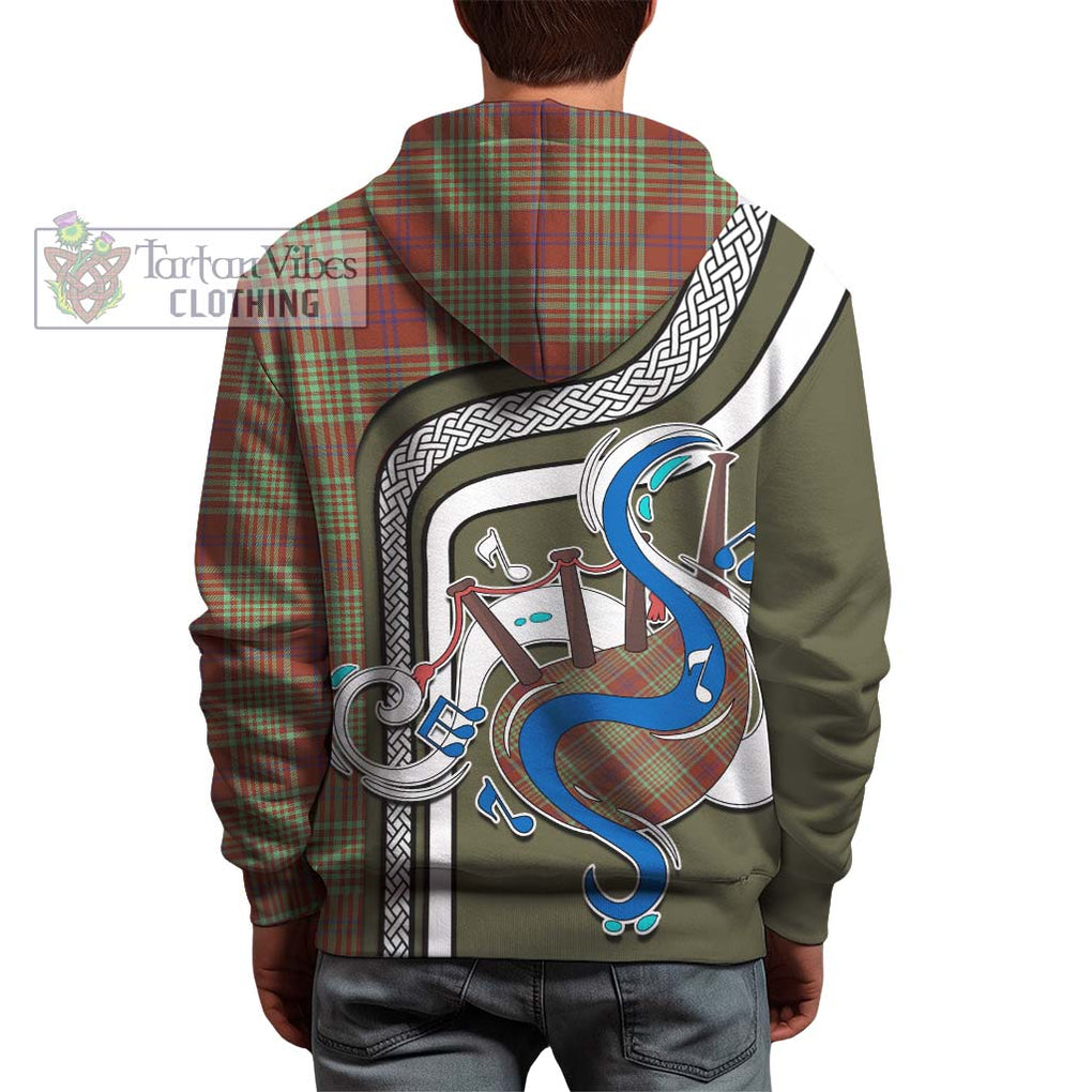 McGillivray Hunting Ancient Tartan Hoodie with Epic Bagpipe Style - Tartanvibesclothing Shop