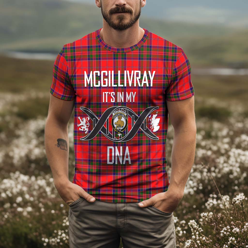 Tartan Vibes Clothing McGillivray Modern Tartan T-Shirt with Family Crest DNA In Me Style