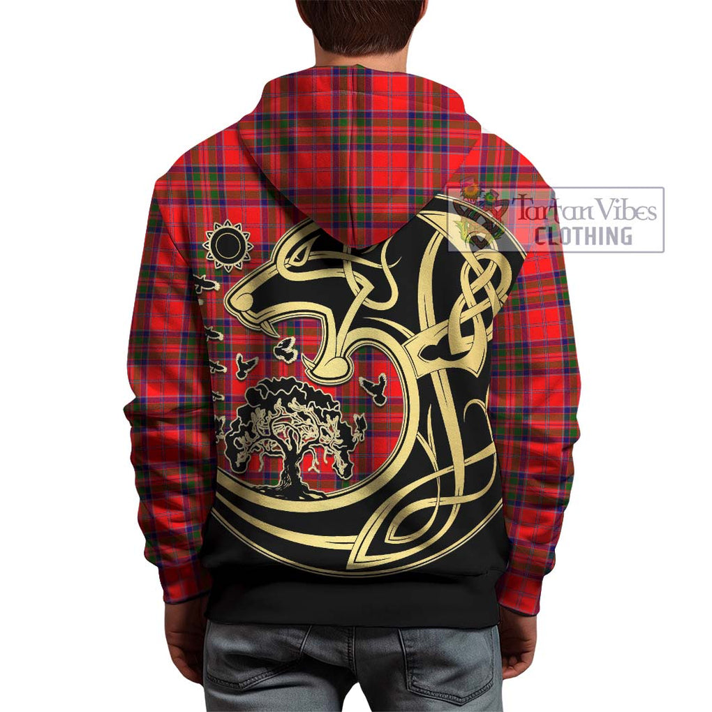 McGillivray Modern Tartan Hoodie with Family Crest Celtic Wolf Style - Tartan Vibes Clothing