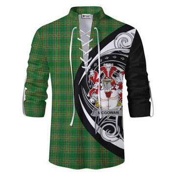 McGowan Irish Clan Ghillie Kilt Shirt Celtic Circle Style Men - Tartan Vibes Clothing