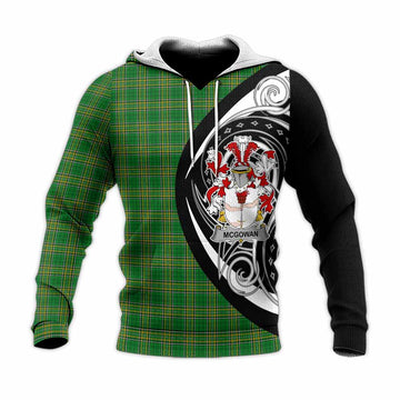 McGowan Irish Clan Knitted Hoodie Celtic Circle Style Unisex Knitted Pullover Hoodie - Tartan Vibes Clothing