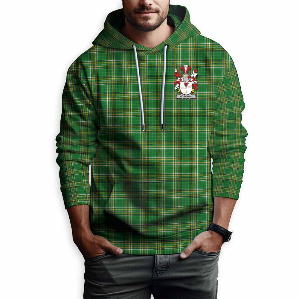 McGowan Irish Clan Tartan Hoodie with Coat of Arms