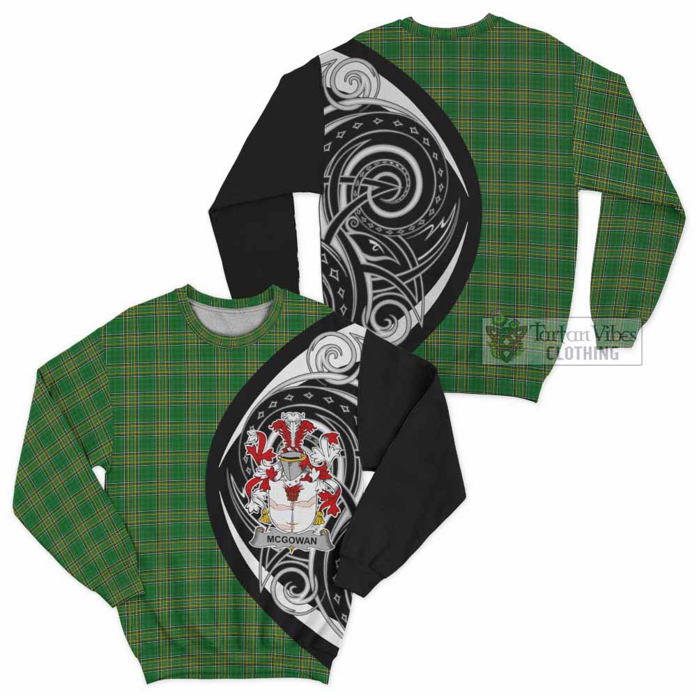 McGowan Irish Clan Sweatshirt Celtic Circle Style - Tartan Vibes Clothing